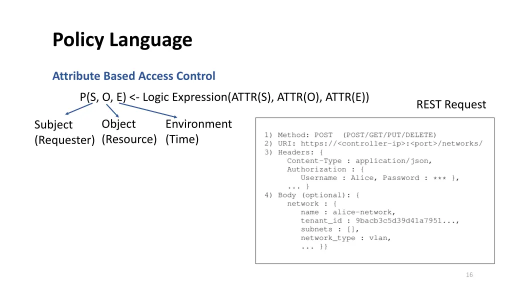 policy language