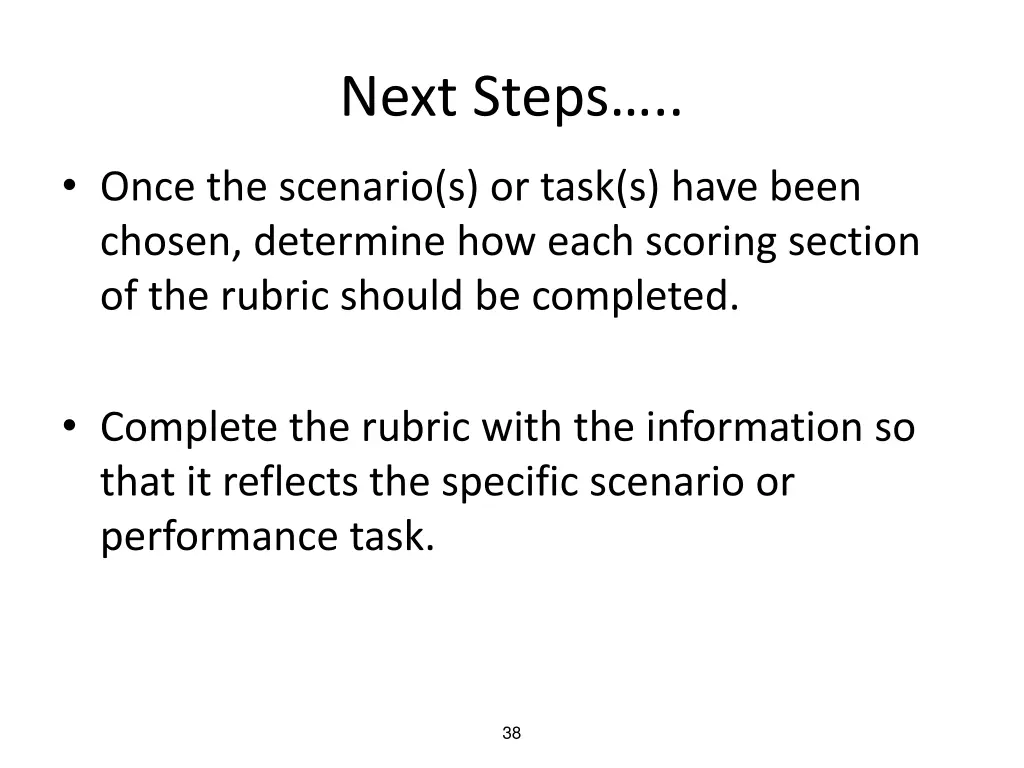 next steps 1