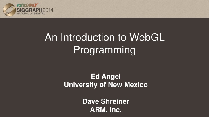 an introduction to webgl programming