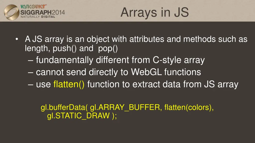 arrays in js