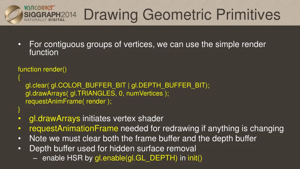 drawing geometric primitives