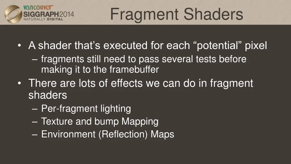 fragment shaders