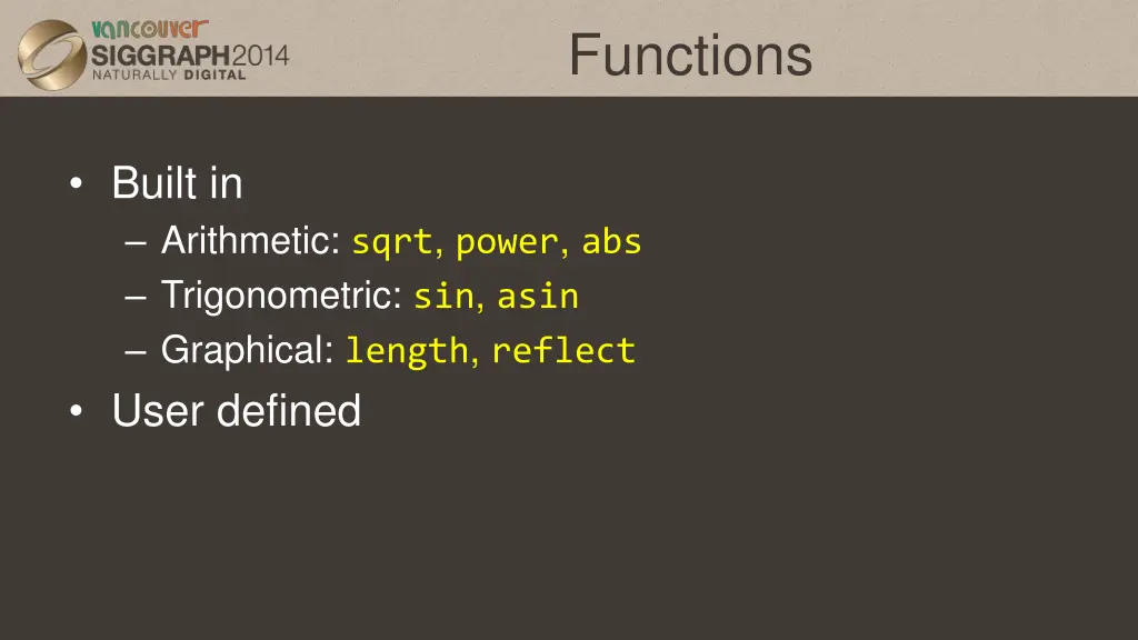 functions