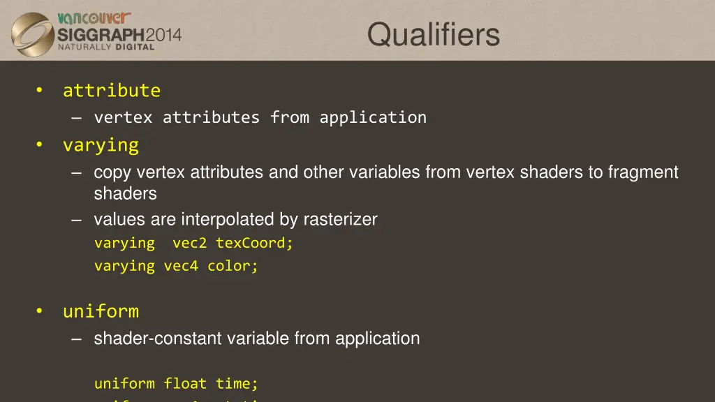 qualifiers