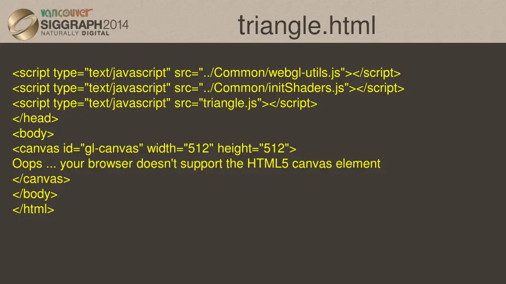 t riangle html