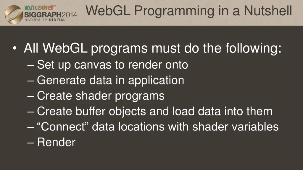 webgl programming in a nutshell