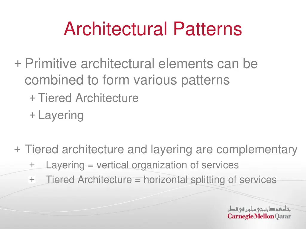architectural patterns