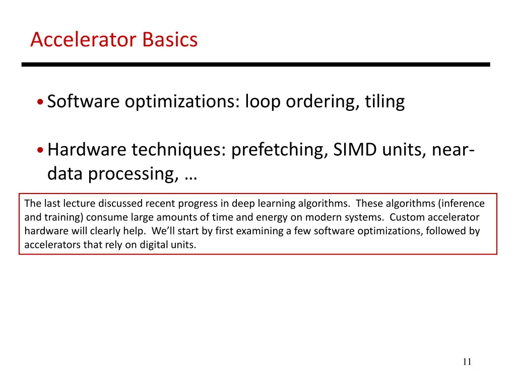 accelerator basics