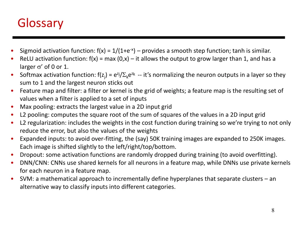 glossary