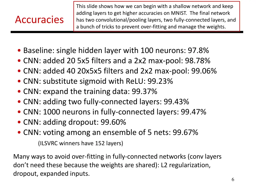 this slide shows how we can begin with a shallow