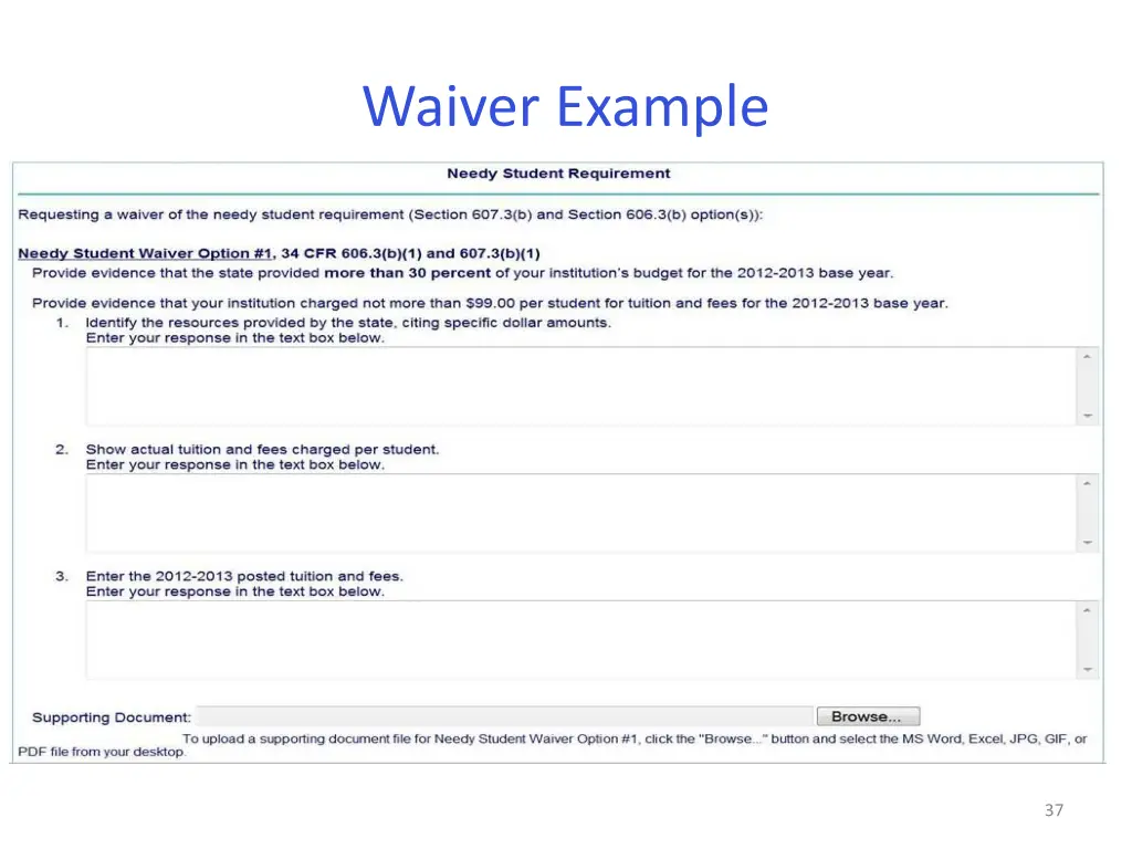 waiver example