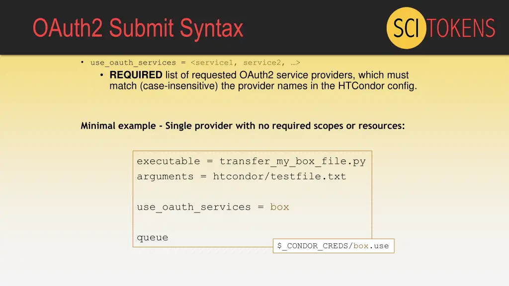 oauth2 submit syntax