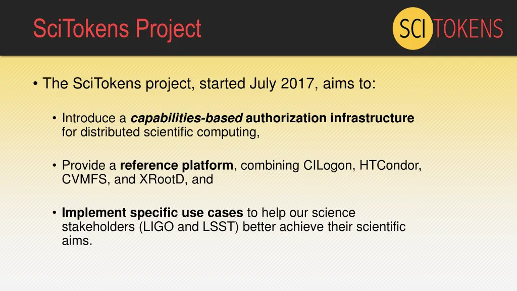 scitokens project