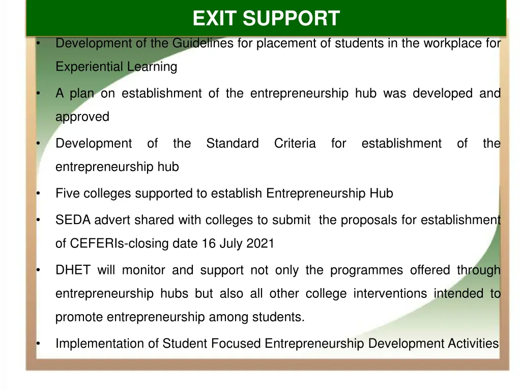 exit support 1
