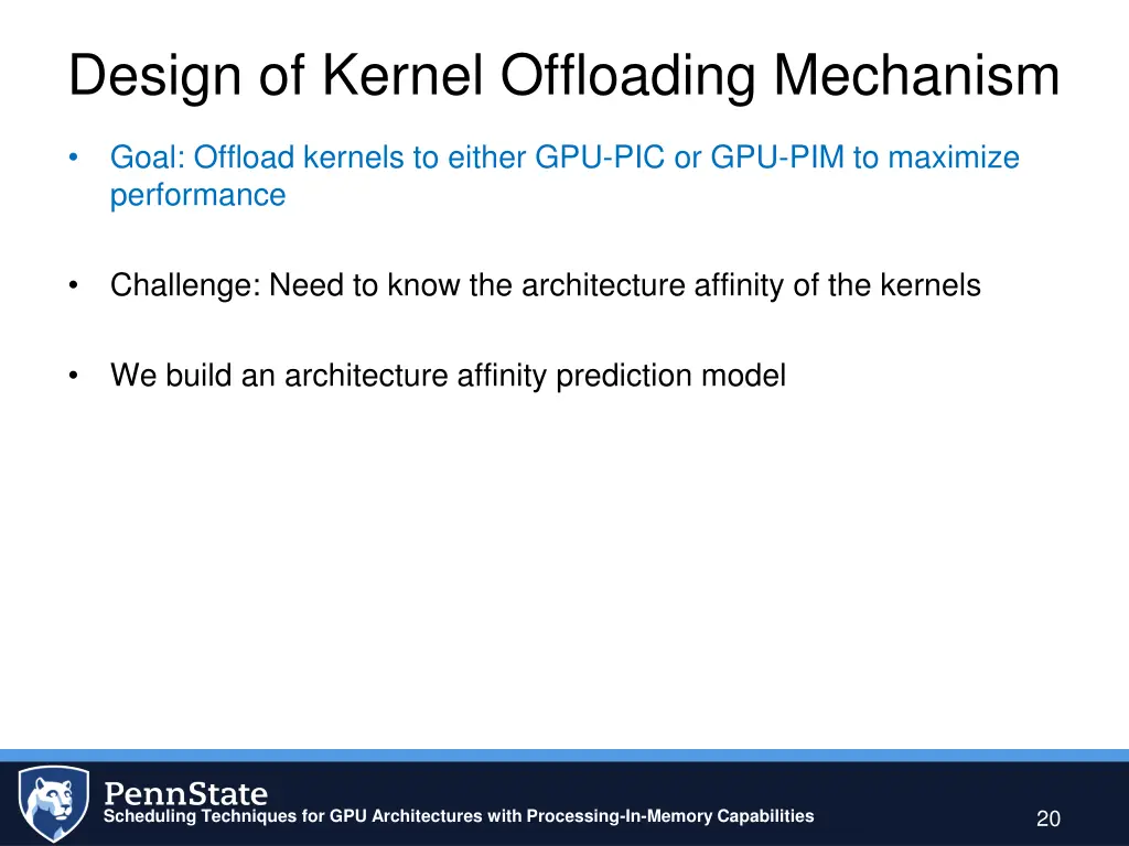 design of kernel offloading mechanism