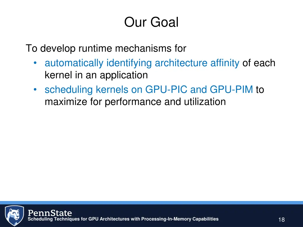 our goal