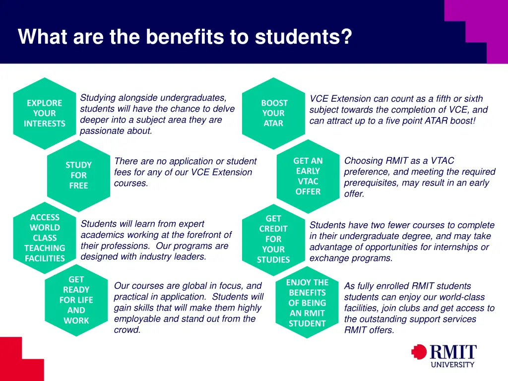 what are the benefits to students