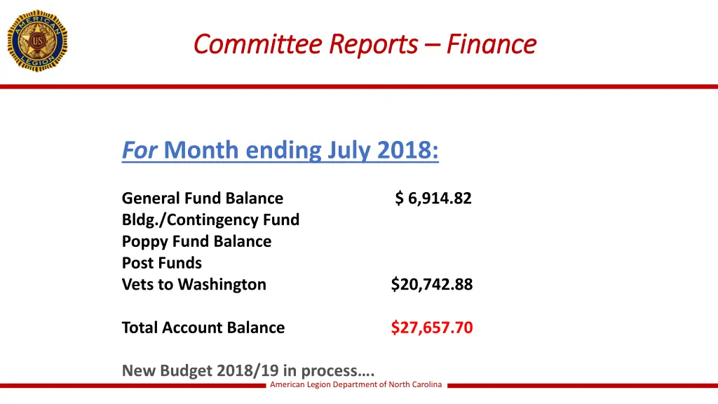 committee reports committee reports finance