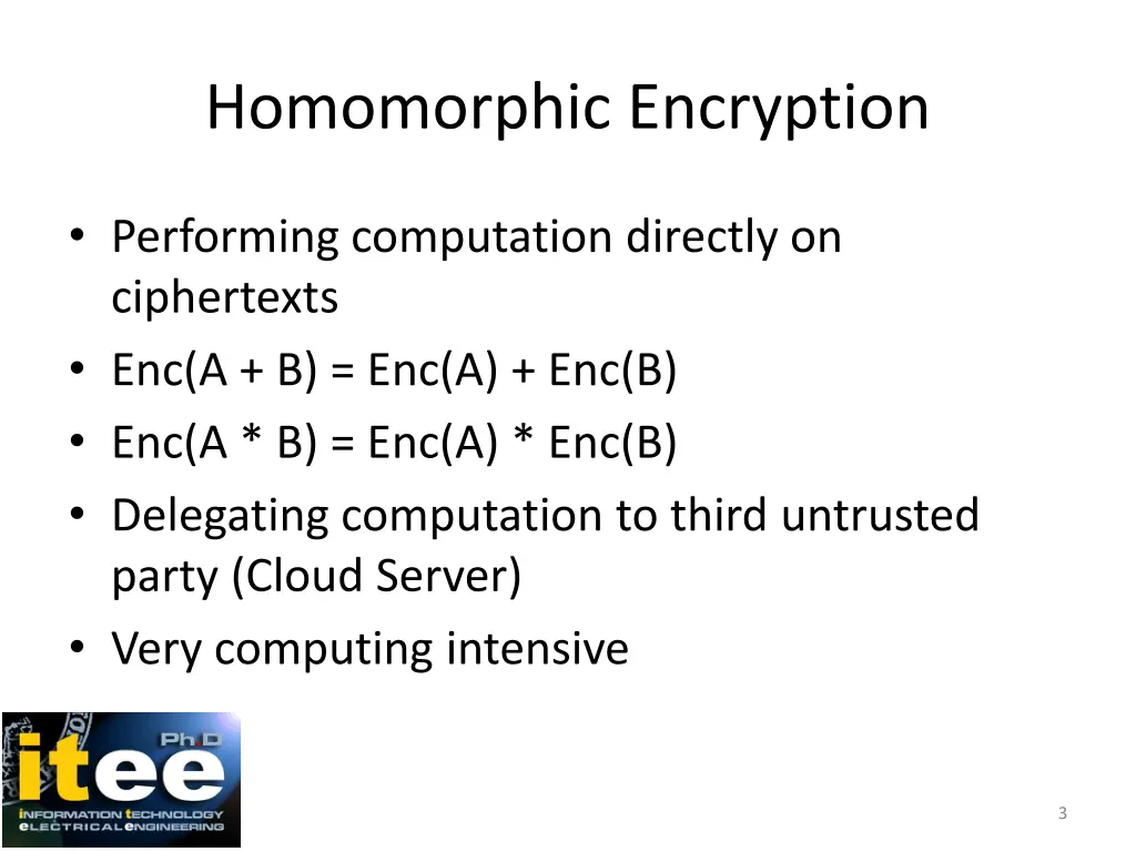 homomorphic encryption