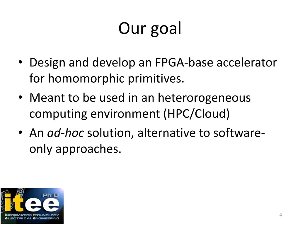 our goal