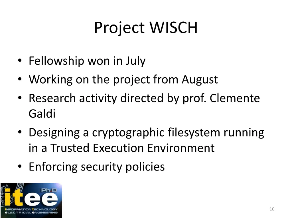 project wisch