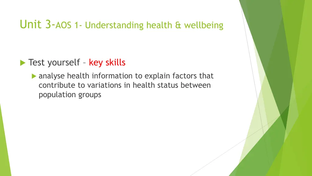 unit 3 aos 1 understanding health wellbeing 10