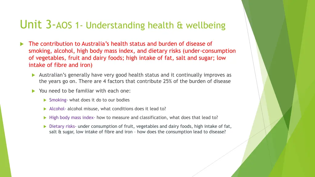 unit 3 aos 1 understanding health wellbeing 11