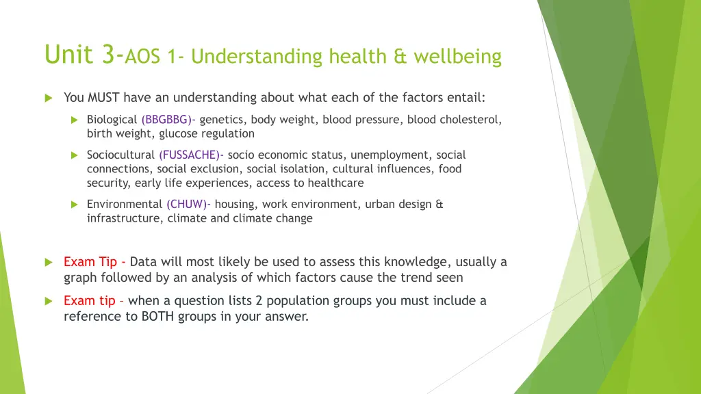 unit 3 aos 1 understanding health wellbeing 9