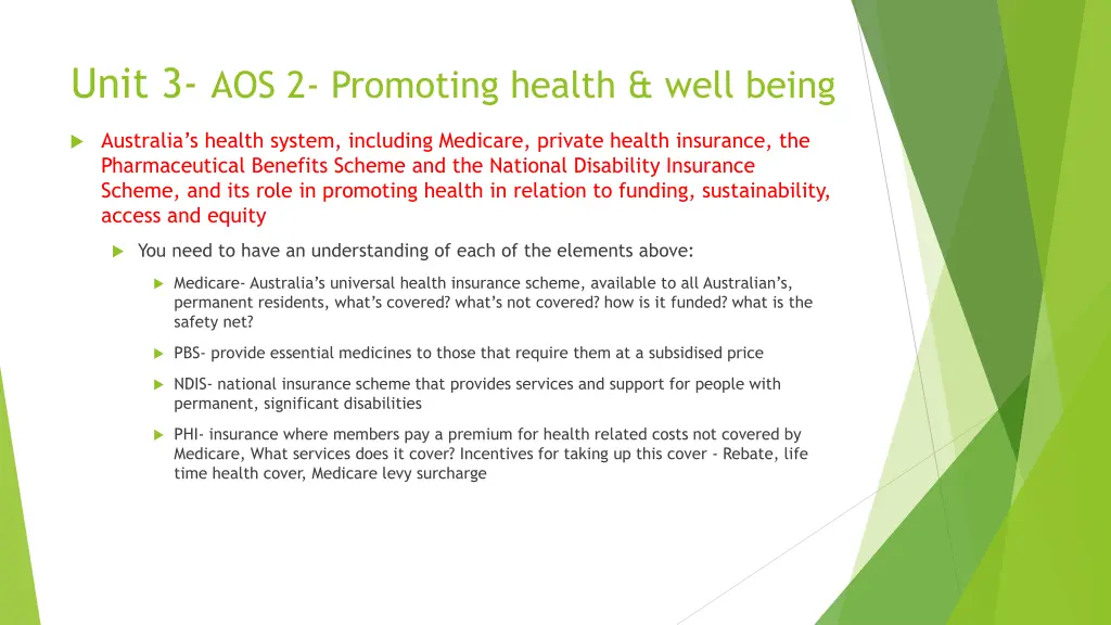 unit 3 aos 2 promoting health well being 3