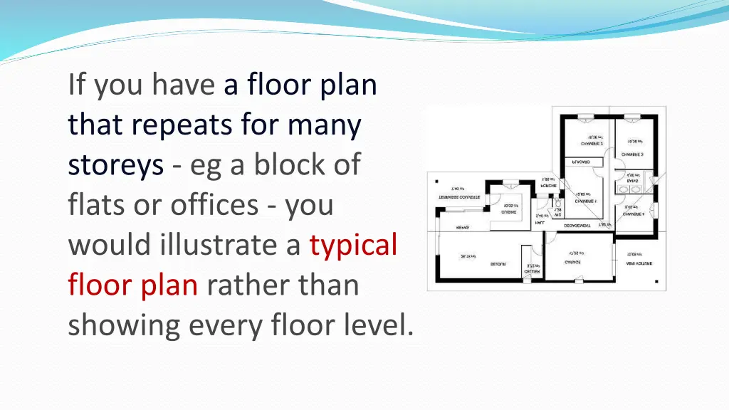 if you have a floor plan that repeats for many