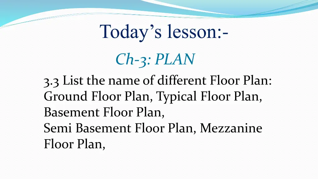 today s lesson