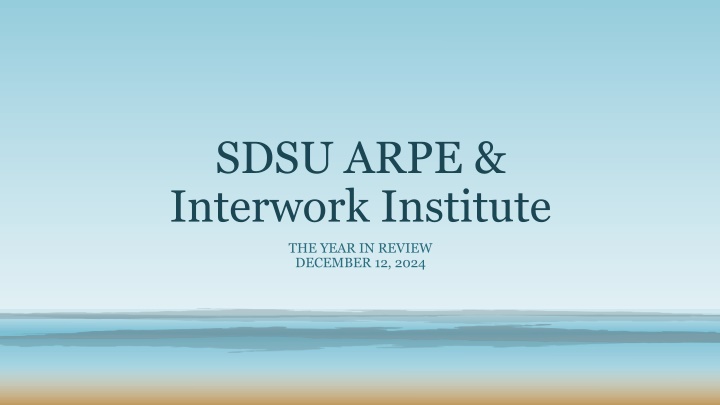 sdsu arpe interwork institute