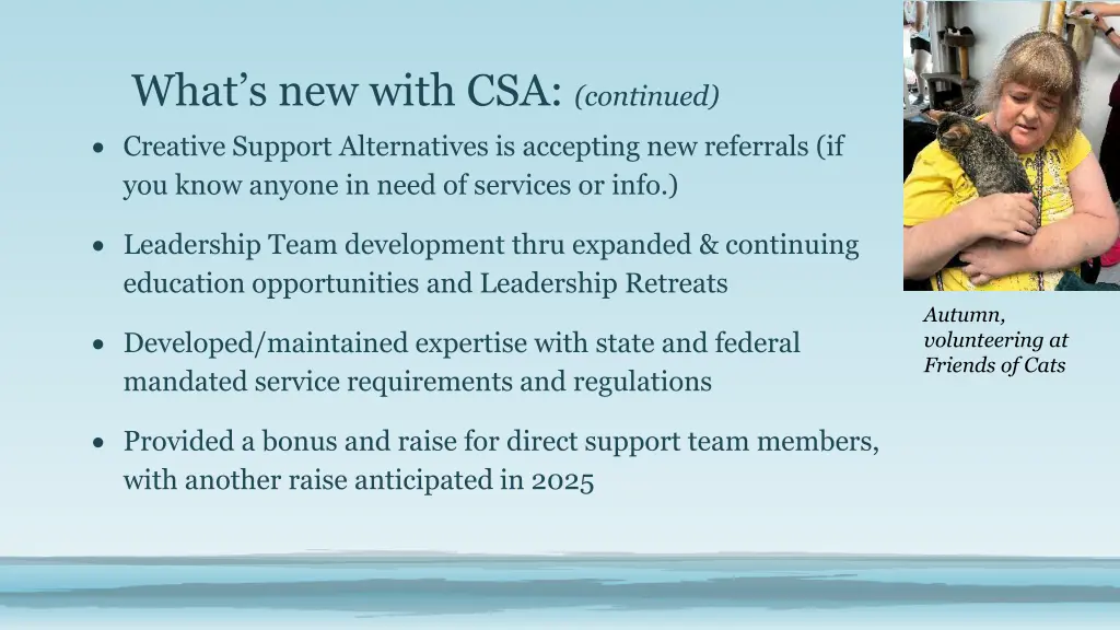 what s new with csa continued creative support