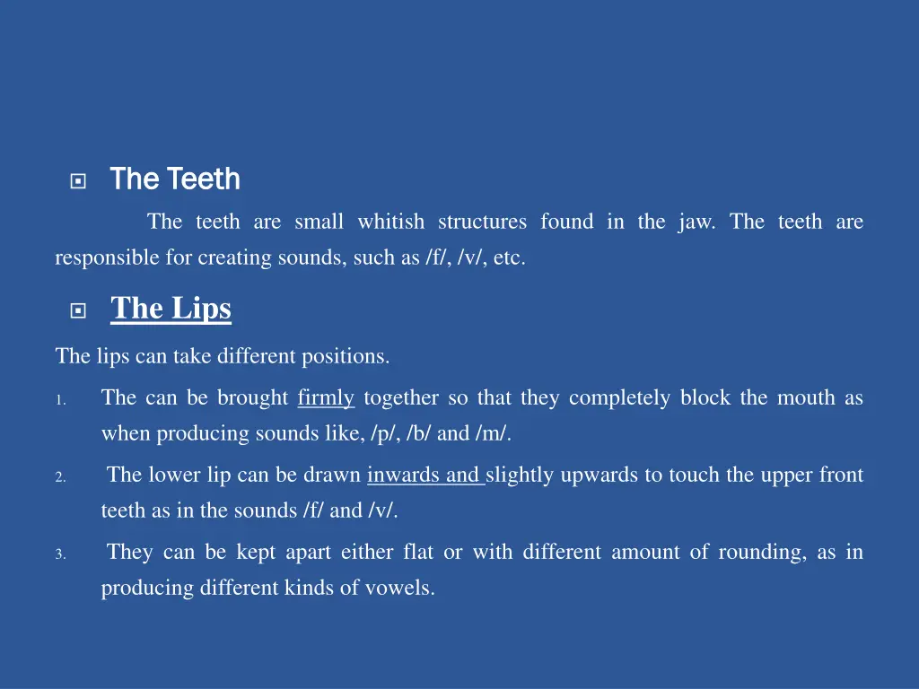 the teeth the teeth