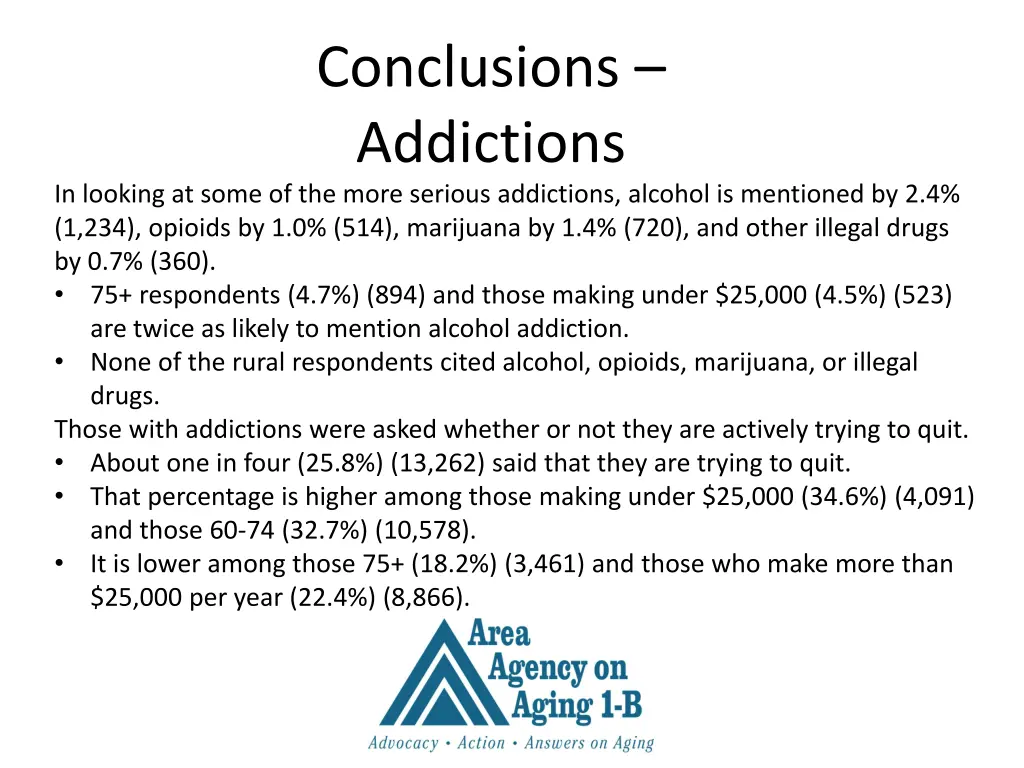 conclusions addictions