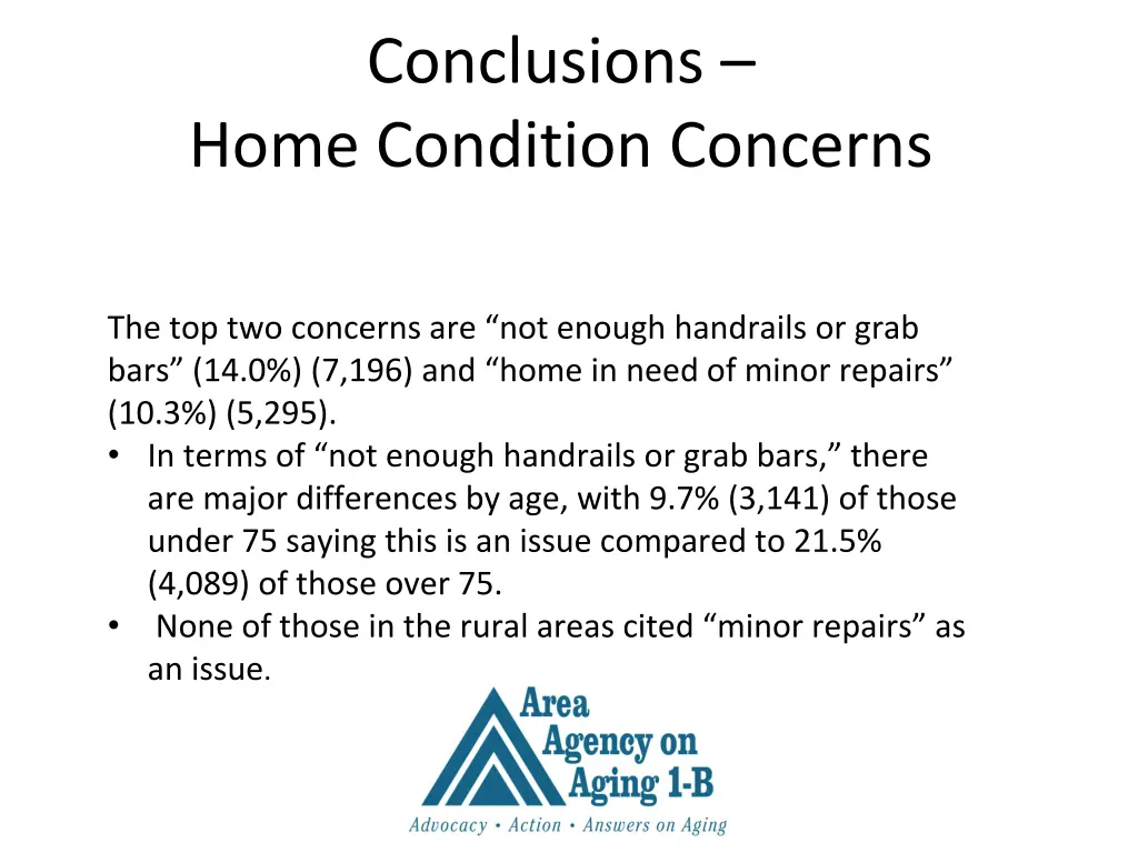conclusions home condition concerns