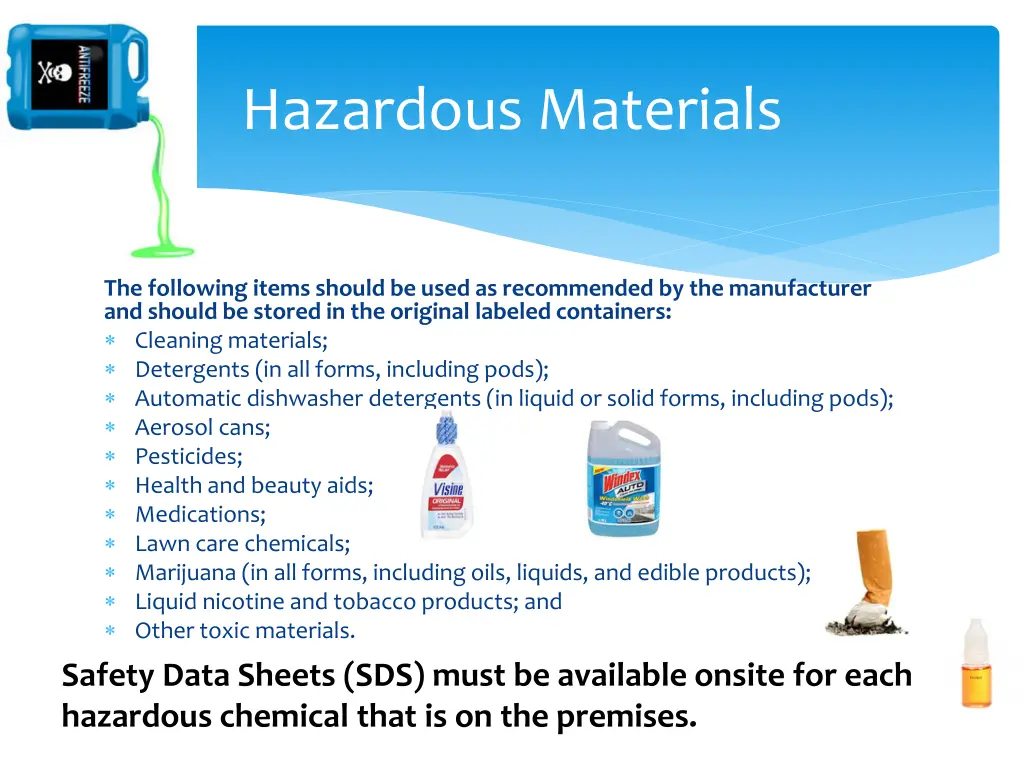 hazardous materials
