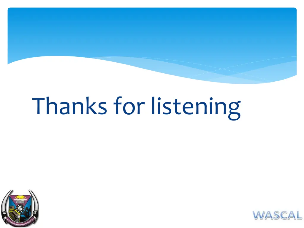 thanks for listening