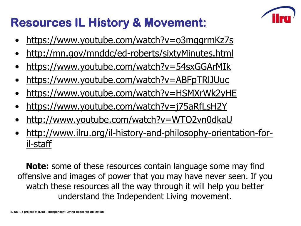 resources il history movement resources