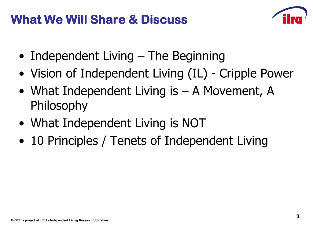 what we will share discuss what we will share