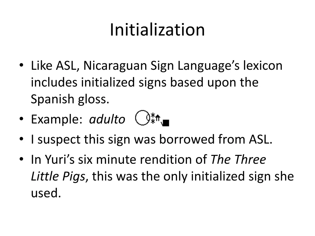 initialization