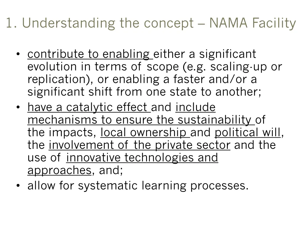 1 understanding the concept nama facility