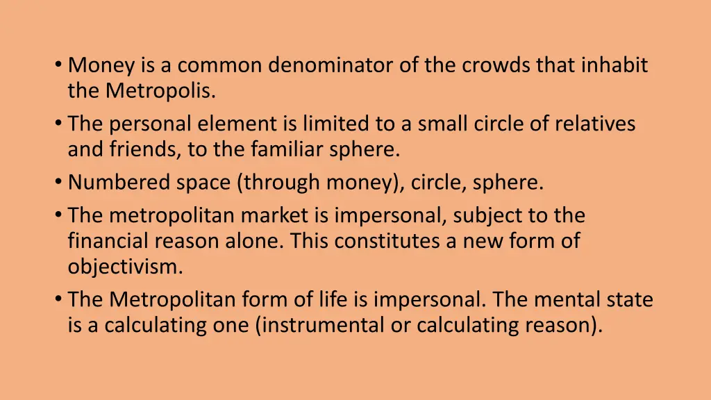 money is a common denominator of the crowds that