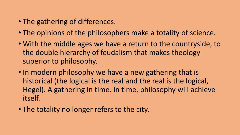 the gathering of differences the opinions