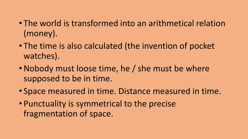 the world is transformed into an arithmetical