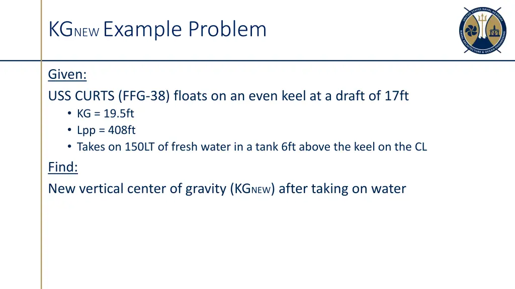 kg new example problem