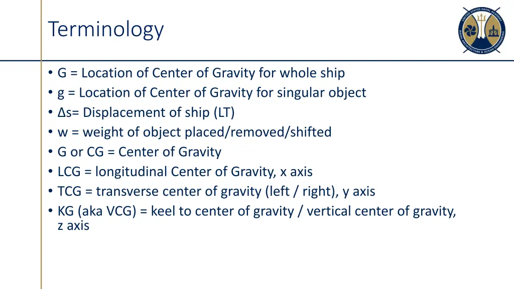 terminology