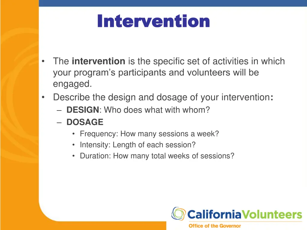intervention intervention