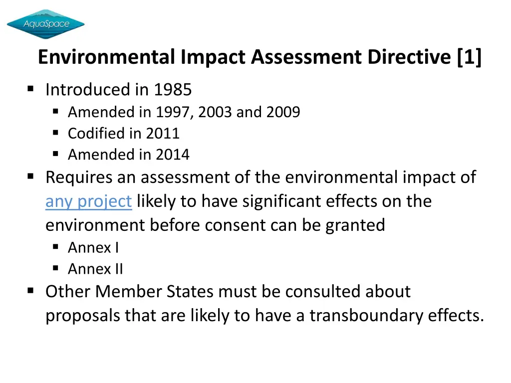 environmental impact assessment directive 1