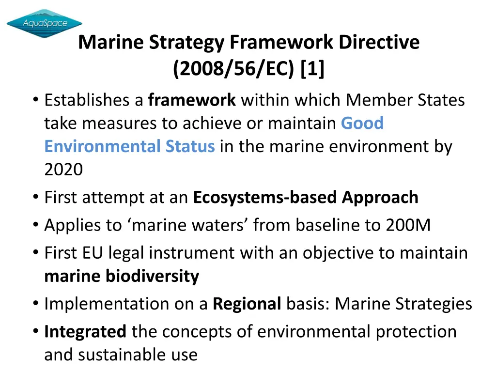 marine strategy framework directive 2008